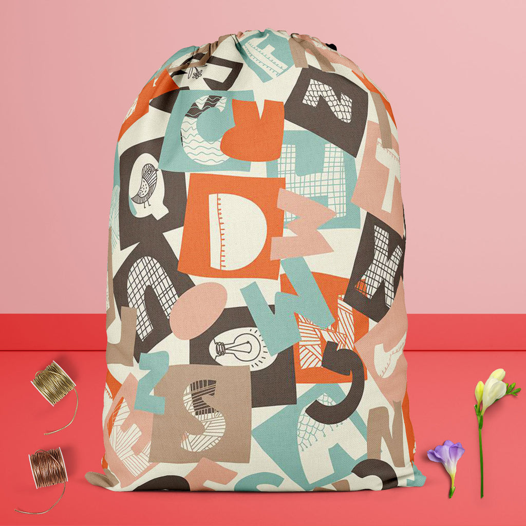 Alphabet Reusable Sack Bag | Bag for Gym, Storage, Vegetable & Travel-Drawstring Sack Bags-SCK_FB_DS-IC 5007265 IC 5007265, Abstract Expressionism, Abstracts, Alphabets, Ancient, Art and Paintings, Black, Black and White, Calligraphy, Decorative, Digital, Digital Art, Drawing, Education, English, Graffiti, Graphic, Historical, Illustrations, Medieval, Patterns, Retro, Schools, Semi Abstract, Signs, Signs and Symbols, Sketches, Symbols, Text, Typography, Universities, Vintage, White, alphabet, reusable, sack