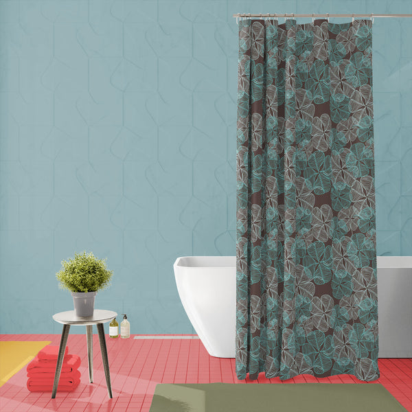 Clover Washable Waterproof Shower Curtain-Shower Curtains-CUR_SH-IC 5007267 IC 5007267, Abstract Expressionism, Abstracts, Ancient, Art and Paintings, Black, Black and White, Botanical, Culture, Decorative, Ethnic, Floral, Flowers, Historical, Illustrations, Medieval, Nature, Patterns, Semi Abstract, Traditional, Tribal, Vintage, Wedding, White, Wooden, World Culture, clover, washable, waterproof, polyester, shower, curtain, eyelets, pattern, abstract, background, art, backdrop, botany, color, decor, elemen