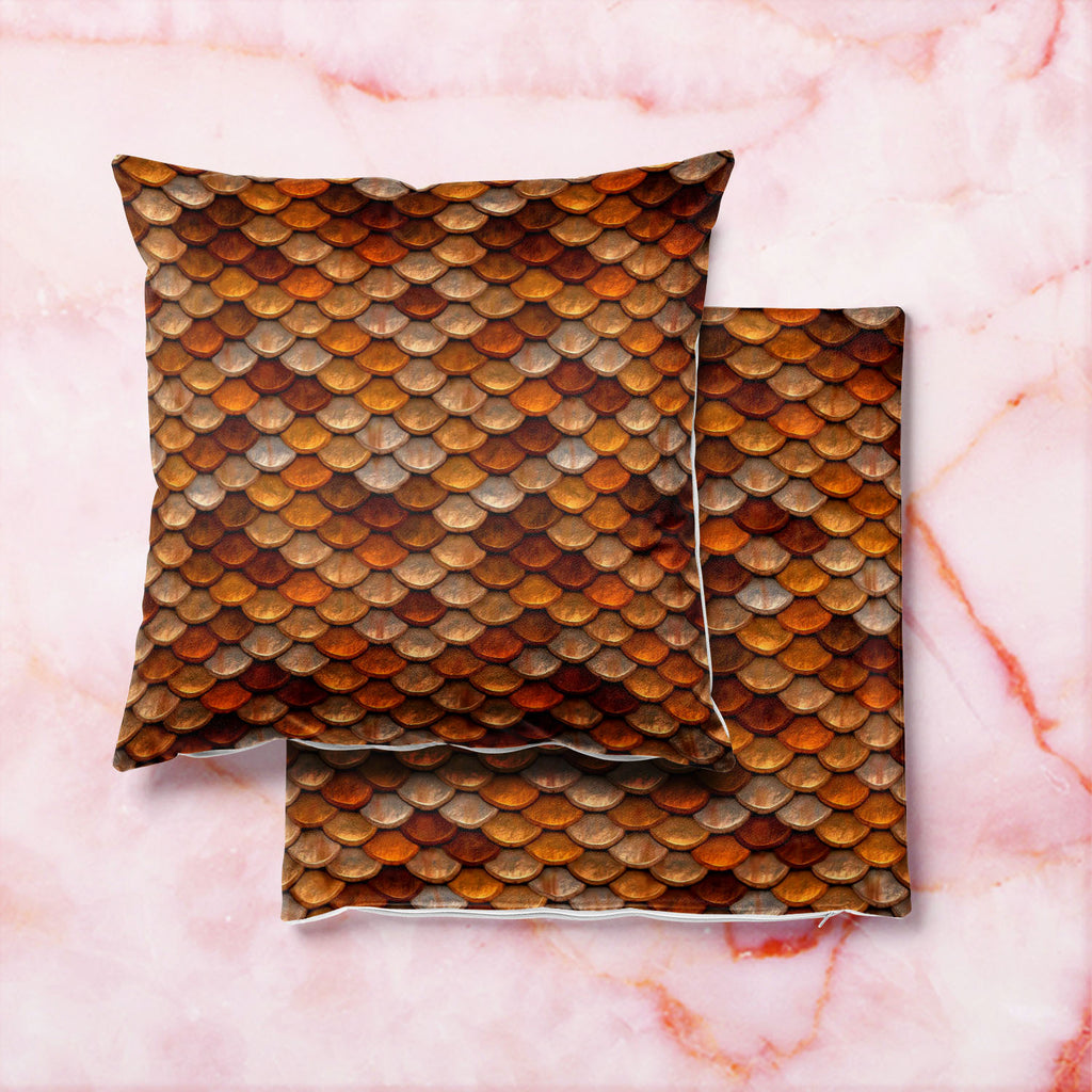 Rusted Body Armor Cushion Cover Throw Pillow-Cushion Covers-CUS_CV-IC 5007268 IC 5007268, Ancient, Circle, Medieval, Patterns, Vintage, Metallic, rusted, body, armor, cushion, cover, throw, pillow, fish, scales, scale, skin, background, chain, chivalry, chrome, circles, circular, gray, heavy, iron, knight, lizard, mail, metal, order, pattern, plate, protection, protective, reptile, ring, roof, rough, rounded, safety, seamless, security, shell, shiny, silver, snake, steel, strength, structure, texture, textu