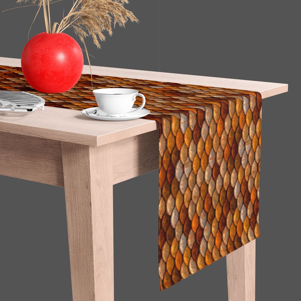 Rusted Body Armor Table Runner-Table Runners-RUN_TB-IC 5007268 IC 5007268, Ancient, Circle, Medieval, Patterns, Vintage, Metallic, rusted, body, armor, table, runner, fish, scales, scale, skin, background, chain, chivalry, chrome, circles, circular, gray, heavy, iron, knight, lizard, mail, metal, order, pattern, plate, protection, protective, reptile, ring, roof, rough, rounded, safety, seamless, security, shell, shiny, silver, snake, steel, strength, structure, texture, textured, tiles, tiling, wallpaper, 