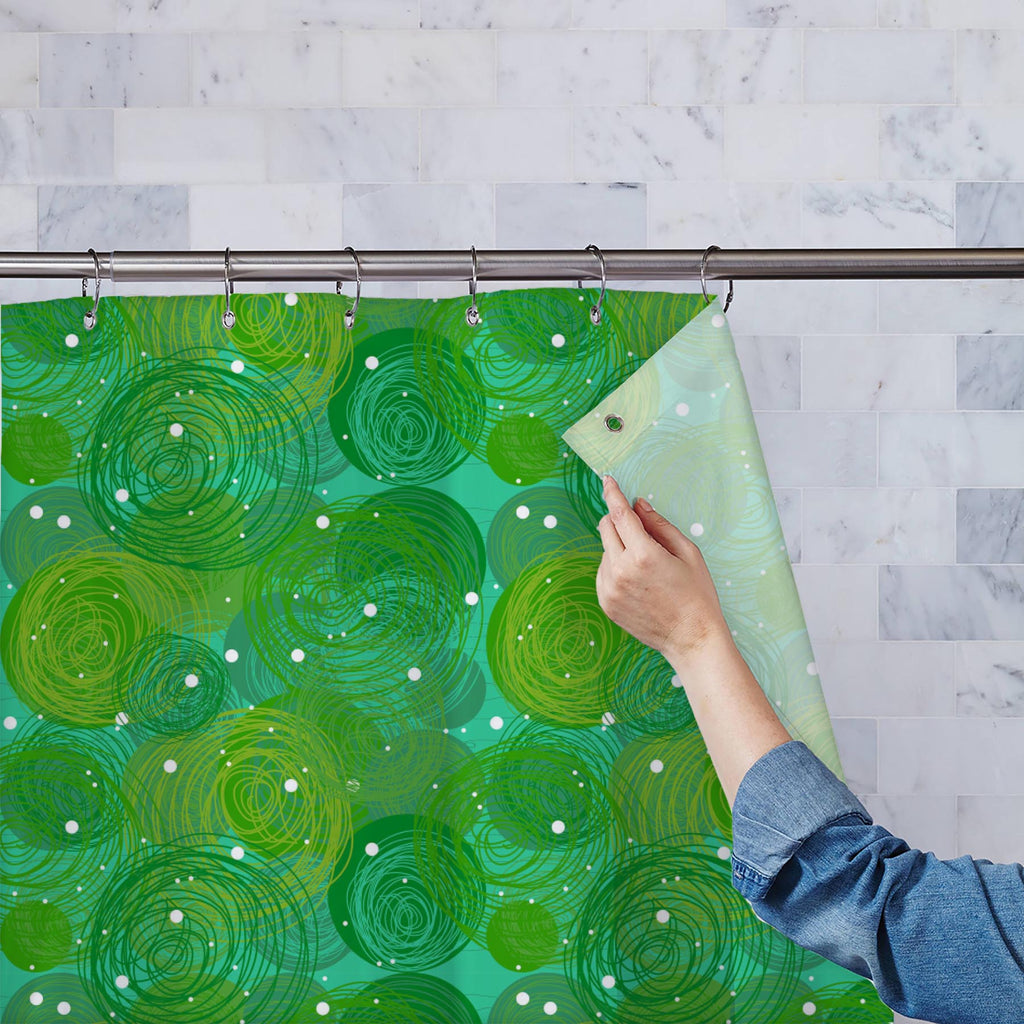 Green Bubble Washable Waterproof Shower Curtain-Shower Curtains-CUR_SH-IC 5007269 IC 5007269, Abstract Expressionism, Abstracts, Art and Paintings, Black and White, Circle, Drawing, Hand Drawn, Patterns, Semi Abstract, Signs, Signs and Symbols, White, green, bubble, washable, waterproof, shower, curtain, abstract, background, art, artistic, artwork, blue, childish, cute, decor, design, doodle, dreamy, ecological, ellipse, environmental, grass, hand, drawn, line, oval, pattern, round, seamless, soap, texture