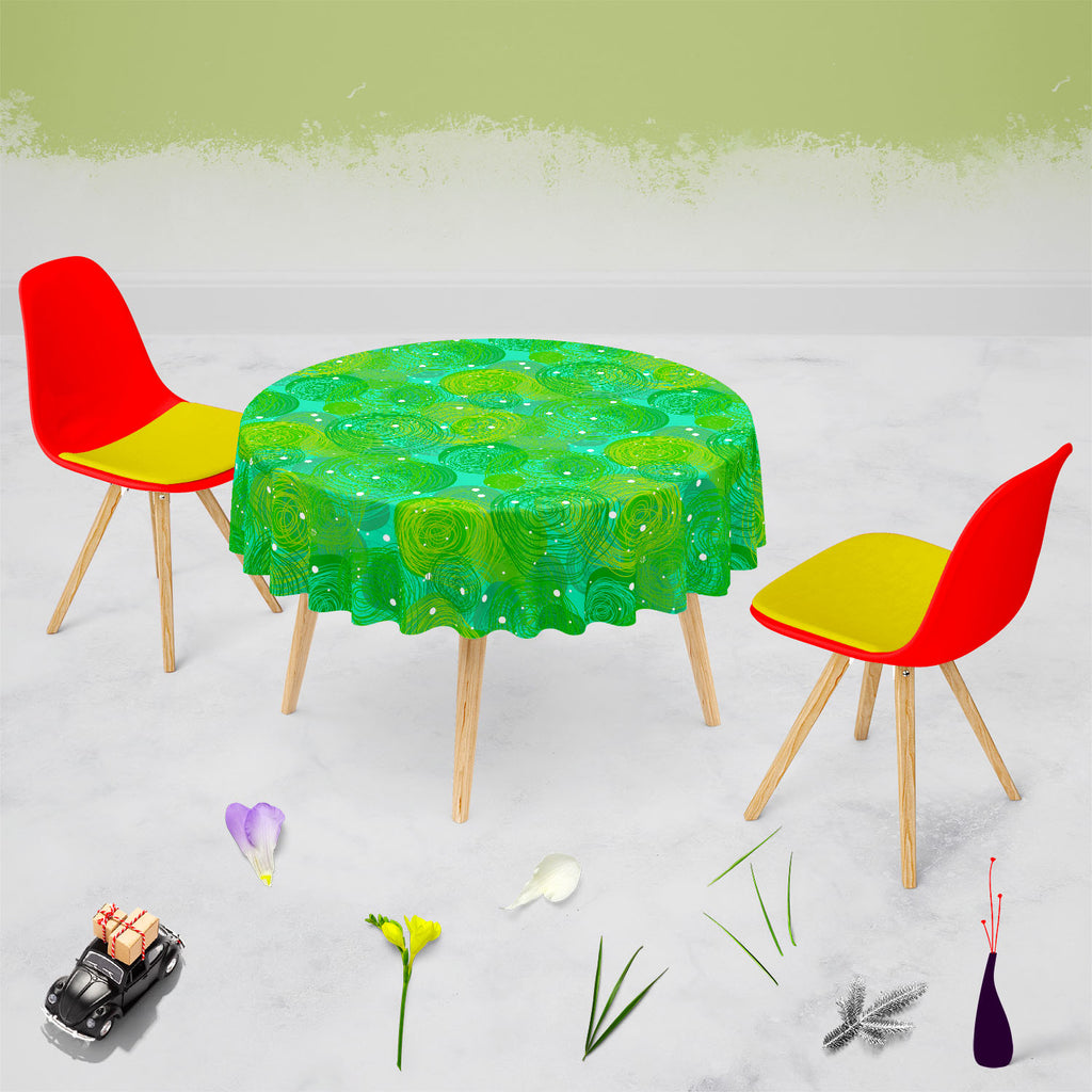 Green Bubble Table Cloth Cover-Table Covers-CVR_TB_RD-IC 5007269 IC 5007269, Abstract Expressionism, Abstracts, Art and Paintings, Black and White, Circle, Drawing, Hand Drawn, Patterns, Semi Abstract, Signs, Signs and Symbols, White, green, bubble, table, cloth, cover, abstract, background, art, artistic, artwork, blue, childish, cute, decor, design, doodle, dreamy, ecological, ellipse, environmental, grass, hand, drawn, line, oval, pattern, round, seamless, soap, texture, whimsical, artzfolio, table cloth