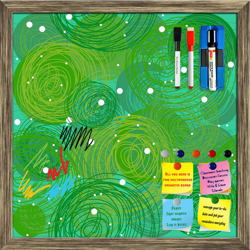 Green Bubble Framed Magnetic Dry Erase Board | Combo with Magnet Buttons & Markers-Magnetic Boards Framed-MGB_FR-IC 5007269 IC 5007269, Abstract Expressionism, Abstracts, Art and Paintings, Black and White, Circle, Drawing, Hand Drawn, Patterns, Semi Abstract, Signs, Signs and Symbols, White, green, bubble, framed, magnetic, dry, erase, board, printed, whiteboard, with, 4, magnets, 2, markers, 1, duster, abstract, background, art, artistic, artwork, blue, childish, cute, decor, design, doodle, dreamy, ecolo