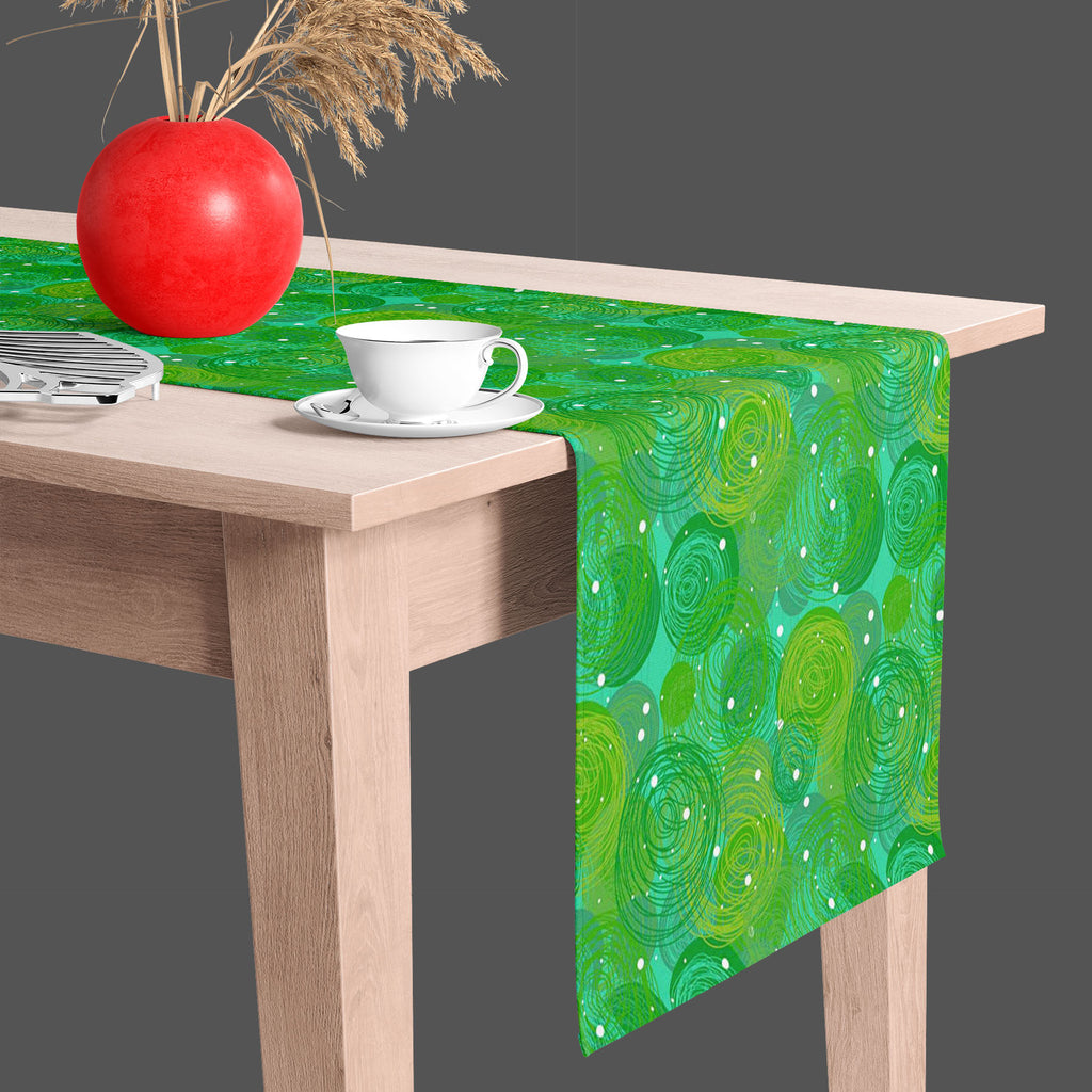 Green Bubble Table Runner-Table Runners-RUN_TB-IC 5007269 IC 5007269, Abstract Expressionism, Abstracts, Art and Paintings, Black and White, Circle, Drawing, Hand Drawn, Patterns, Semi Abstract, Signs, Signs and Symbols, White, green, bubble, table, runner, abstract, background, art, artistic, artwork, blue, childish, cute, decor, design, doodle, dreamy, ecological, ellipse, environmental, grass, hand, drawn, line, oval, pattern, round, seamless, soap, texture, whimsical, artzfolio, table runner, table runn