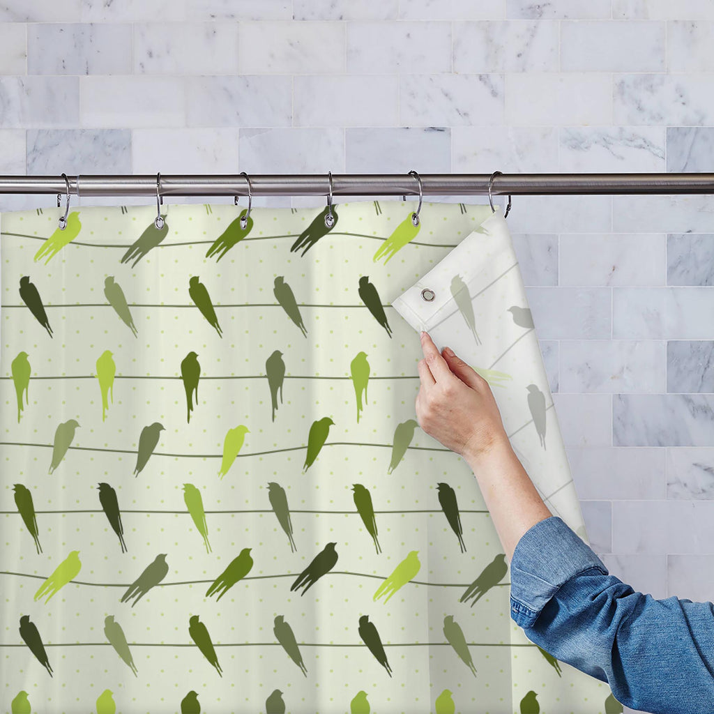 Colorful Birds On Wires Washable Waterproof Shower Curtain-Shower Curtains-CUR_SH-IC 5007270 IC 5007270, Abstract Expressionism, Abstracts, Animals, Animated Cartoons, Birds, Black and White, Caricature, Cartoons, Geometric, Geometric Abstraction, Illustrations, Love, Nature, Patterns, Romance, Scenic, Semi Abstract, White, colorful, on, wires, washable, waterproof, shower, curtain, pattern, seamless, abstract, animal, backdrop, background, beautiful, beauty, beige, bird, bright, cable, card, cartoon, color