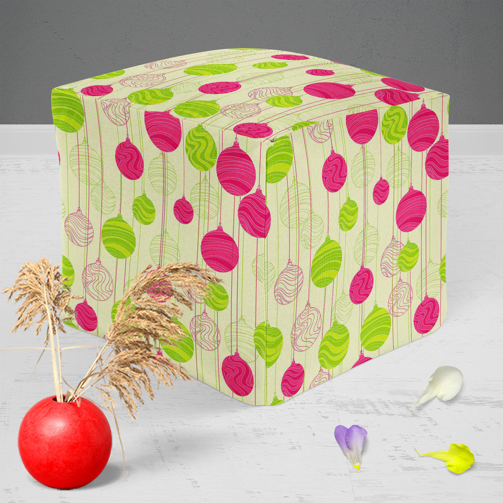 Christmas Balls Footstool Footrest Puffy Pouffe Ottoman Bean Bag | Canvas Fabric-Footstools-FST_CB_BN-IC 5007271 IC 5007271, Abstract Expressionism, Abstracts, Ancient, Animated Cartoons, Art and Paintings, Books, Caricature, Cartoons, Christianity, Digital, Digital Art, Drawing, Festivals and Occasions, Festive, Graphic, Historical, Holidays, Illustrations, Medieval, Patterns, Retro, Seasons, Semi Abstract, Signs, Signs and Symbols, Vintage, christmas, balls, footstool, footrest, puffy, pouffe, ottoman, be