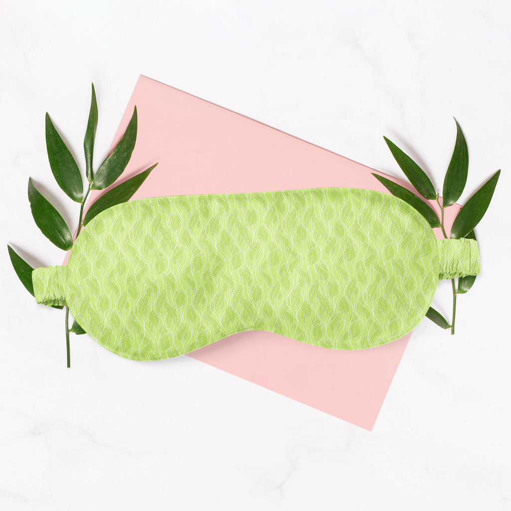 Spring Leaves Sleeping Eye Pad Blackout Eye Cover | Soft Anti-Allergic Eco-Friendly Natural Mulberry Silk Fabric-Sleep Masks-MSK_SL_BS-IC 5007272 IC 5007272, Abstract Expressionism, Abstracts, Ancient, Art and Paintings, Black, Black and White, Botanical, Decorative, Fashion, Floral, Flowers, Historical, Illustrations, Medieval, Nature, Patterns, Retro, Scenic, Seasons, Semi Abstract, Vintage, spring, leaves, sleeping, eye, pad, blackout, cover, soft, anti-allergic, eco-friendly, natural, satin, silk, fabri