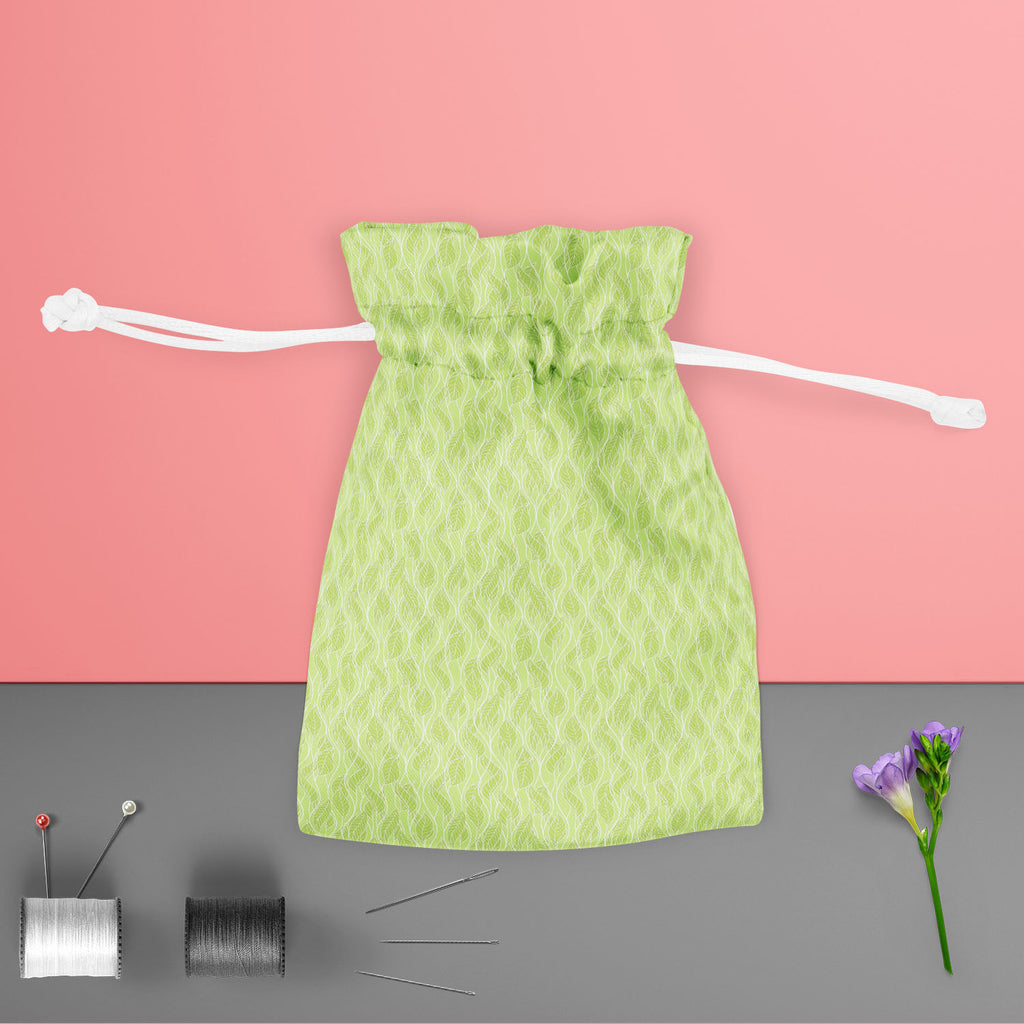 Spring Leaves D2 Pouch Wrist Potli Bag | Bag for Weddings & Casual Parties-Drawstring Pouches-PCH_FB_DS-IC 5007272 IC 5007272, Abstract Expressionism, Abstracts, Ancient, Art and Paintings, Black, Black and White, Botanical, Decorative, Fashion, Floral, Flowers, Historical, Illustrations, Medieval, Nature, Patterns, Retro, Scenic, Seasons, Semi Abstract, Vintage, spring, leaves, d2, pouch, wrist, potli, bag, for, weddings, casual, parties, pattern, leaf, seamless, abstract, background, art, autumn, backdrop