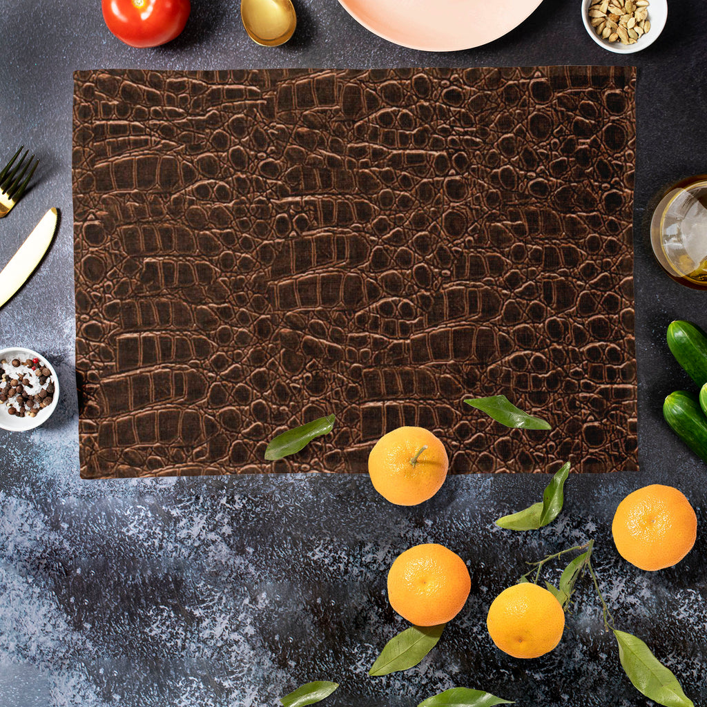 Crocodile Hide D2 Table Mat Placemat-Table Place Mats Fabric-MAT_TB-IC 5007273 IC 5007273, Animals, Digital, Digital Art, Graphic, Nature, Patterns, Scenic, crocodile, hide, d2, table, mat, placemat, alligator, animal, background, belt, boots, gator, leather, photographic, purse, reptile, seamless, shoes, skin, texture, tile, wallet, artzfolio, table mats for dining table, table mat, table mats, placemats, placemats set of 6, dinning table mat, table mats set of 6, table placemats set of 6, dining mats set 