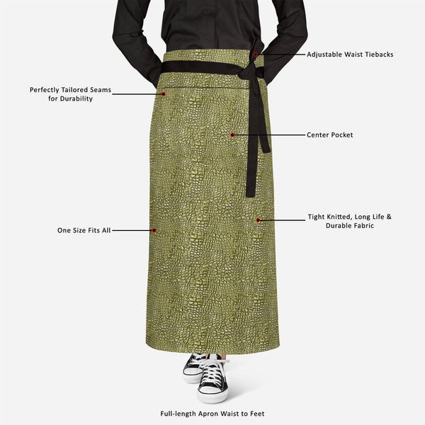 Alligator Hide Apron | Adjustable, Free Size & Waist Tiebacks-Aprons Waist to Knee-APR_WS_FT-IC 5007276 IC 5007276, Animals, Digital, Digital Art, Graphic, Nature, Patterns, Scenic, alligator, hide, full-length, apron, poly-cotton, fabric, adjustable, waist, tiebacks, animal, background, belt, boots, crocodile, gator, leather, photographic, purse, reptile, seamless, shoes, skin, texture, tile, artzfolio, kitchen apron, white apron, kids apron, cooking apron, chef apron, aprons for men, aprons for women, kit