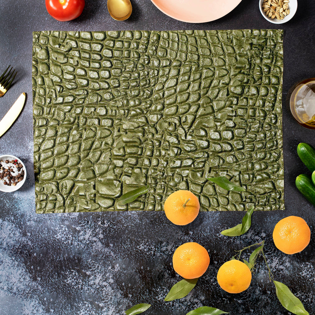 Alligator Hide Table Mat Placemat-Table Place Mats Fabric-MAT_TB-IC 5007276 IC 5007276, Animals, Digital, Digital Art, Graphic, Nature, Patterns, Scenic, alligator, hide, table, mat, placemat, animal, background, belt, boots, crocodile, gator, leather, photographic, purse, reptile, seamless, shoes, skin, texture, tile, artzfolio, table mats for dining table, table mat, table mats, placemats, placemats set of 6, dinning table mat, table mats set of 6, table placemats set of 6, dining mats set of 4, table mat