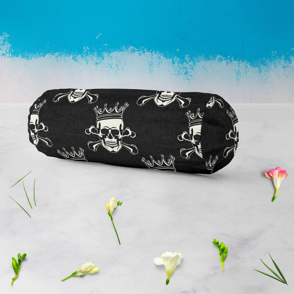 Crown Skull Bolster Cover Booster Cases | Concealed Zipper Opening-Bolster Covers-BOL_CV_ZP-IC 5007279 IC 5007279, Ancient, Animated Cartoons, Art and Paintings, Black, Black and White, Caricature, Cartoons, Fashion, Historical, Icons, Illustrations, Love, Medieval, Patterns, Romance, Signs, Signs and Symbols, Symbols, Vintage, crown, skull, bolster, cover, booster, cases, concealed, zipper, opening, pattern, seamless, skulls, calavera, with, art, backgrounds, bone, cartoon, castle, decoration, element, fab
