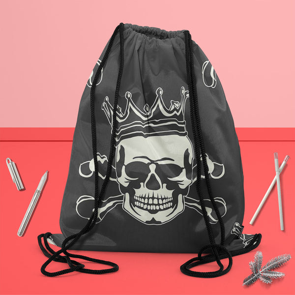 Crown Skull Backpack for Students | College & Travel Bag-Backpacks-BPK_FB_DS-IC 5007279 IC 5007279, Ancient, Animated Cartoons, Art and Paintings, Black, Black and White, Caricature, Cartoons, Fashion, Historical, Icons, Illustrations, Love, Medieval, Patterns, Romance, Signs, Signs and Symbols, Symbols, Vintage, crown, skull, canvas, backpack, for, students, college, travel, bag, pattern, seamless, skulls, calavera, with, art, backgrounds, bone, cartoon, castle, decoration, element, fabric, history, icon, 