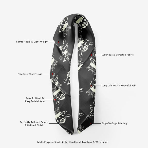 Crown Skull Printed Scarf | Neckwear Balaclava | Girls & Women | Soft Poly Fabric-Scarfs Basic-SCF_FB_BS-IC 5007279 IC 5007279, Ancient, Animated Cartoons, Art and Paintings, Black, Black and White, Caricature, Cartoons, Fashion, Historical, Icons, Illustrations, Love, Medieval, Patterns, Romance, Signs, Signs and Symbols, Symbols, Vintage, crown, skull, printed, scarf, neckwear, balaclava, girls, women, soft, poly, fabric, pattern, seamless, skulls, calavera, with, art, backgrounds, bone, cartoon, castle, 