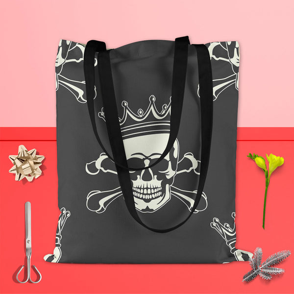 Crown Skull Tote Bag Shoulder Purse | Multipurpose-Tote Bags Basic-TOT_FB_BS-IC 5007279 IC 5007279, Ancient, Animated Cartoons, Art and Paintings, Black, Black and White, Caricature, Cartoons, Fashion, Historical, Icons, Illustrations, Love, Medieval, Patterns, Romance, Signs, Signs and Symbols, Symbols, Vintage, crown, skull, tote, bag, shoulder, purse, cotton, canvas, fabric, multipurpose, pattern, seamless, skulls, calavera, with, art, backgrounds, bone, cartoon, castle, decoration, element, history, ico