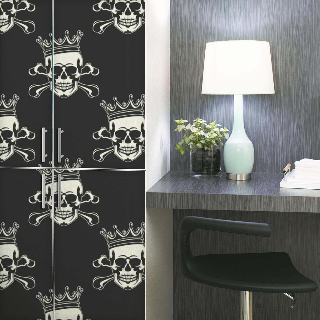 skull wallpaper roll