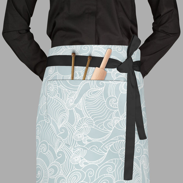 Abstract Wave Apron | Adjustable, Free Size & Waist Tiebacks-Aprons Waist to Feet-APR_WS_FT-IC 5007281 IC 5007281, Abstract Expressionism, Abstracts, Animals, Art and Paintings, Botanical, Digital, Digital Art, Fashion, Floral, Flowers, Graphic, Modern Art, Nature, Patterns, Retro, Scenic, Semi Abstract, Signs, Signs and Symbols, Urban, abstract, wave, full-length, waist, to, feet, apron, poly-cotton, fabric, adjustable, tiebacks, pattern, animal, art, backdrop, background, banner, blue, cloud, curly, decor
