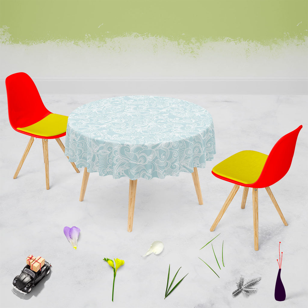 Abstract Wave Table Cloth Cover - Table Covers - ArtzFolio.com