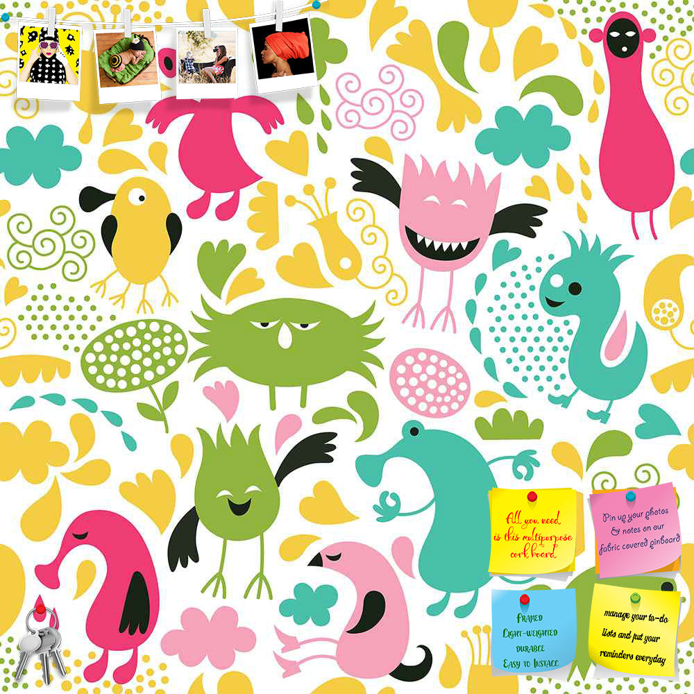 ArtzFolio Monsters Printed Bulletin Board Notice Pin Board Soft Board | Frameless-Bulletin Boards Frameless-AZSAO14585396BLB_FL_L-Image Code 5007282 Vishnu Image Folio Pvt Ltd, IC 5007282, ArtzFolio, Bulletin Boards Frameless, Animals, Kids, Digital Art, monsters, printed, bulletin, board, notice, pin, soft, frameless, seamless, pattern, cute, pin up board, push pin board, extra large cork board, big pin board, notice board, small bulletin board, cork board, wall notice board, giant cork board, bulletin boa