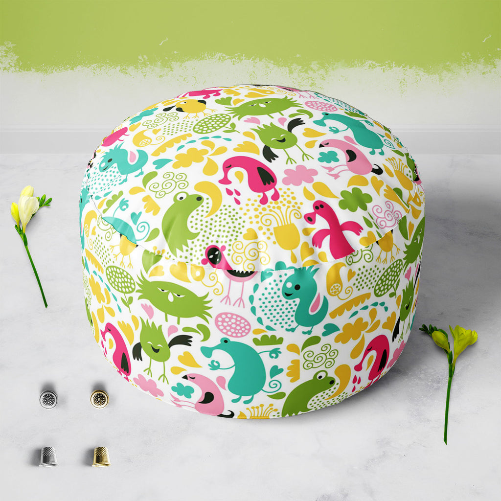 Monsters Footstool Footrest Puffy Pouffe Ottoman Bean Bag | Canvas Fabric-Footstools-FST_CB_BN-IC 5007282 IC 5007282, Animals, Animated Cartoons, Baby, Black and White, Caricature, Cartoons, Children, Comedy, Fantasy, Humor, Humour, Illustrations, Kids, Patterns, Signs, Signs and Symbols, Symbols, White, monsters, footstool, footrest, puffy, pouffe, ottoman, bean, bag, canvas, fabric, alien, amoeba, animal, background, bacterium, bizarre, cartoon, character, cheerful, child, collection, creature, cute, demo
