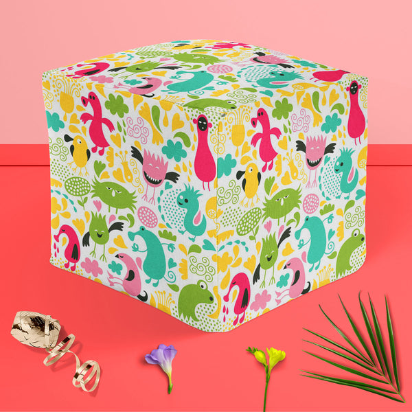 Monsters Footstool Footrest Puffy Pouffe Ottoman Bean Bag | Canvas Fabric-Footstools-FST_CB_BN-IC 5007282 IC 5007282, Animals, Animated Cartoons, Baby, Black and White, Caricature, Cartoons, Children, Comedy, Fantasy, Humor, Humour, Illustrations, Kids, Patterns, Signs, Signs and Symbols, Symbols, White, monsters, puffy, pouffe, ottoman, footstool, footrest, bean, bag, canvas, fabric, alien, amoeba, animal, background, bacterium, bizarre, cartoon, character, cheerful, child, collection, creature, cute, demo