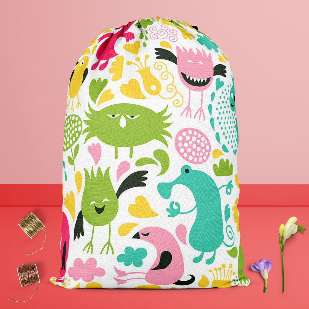 Monsters Reusable Sack Bag | Bag for Gym, Storage, Vegetable & Travel-Drawstring Sack Bags-SCK_FB_DS-IC 5007282 IC 5007282, Animals, Animated Cartoons, Baby, Black and White, Caricature, Cartoons, Children, Comedy, Fantasy, Humor, Humour, Illustrations, Kids, Patterns, Signs, Signs and Symbols, Symbols, White, monsters, reusable, sack, bag, for, gym, storage, vegetable, travel, alien, amoeba, animal, background, bacterium, bizarre, cartoon, character, cheerful, child, collection, creature, cute, demon, desi