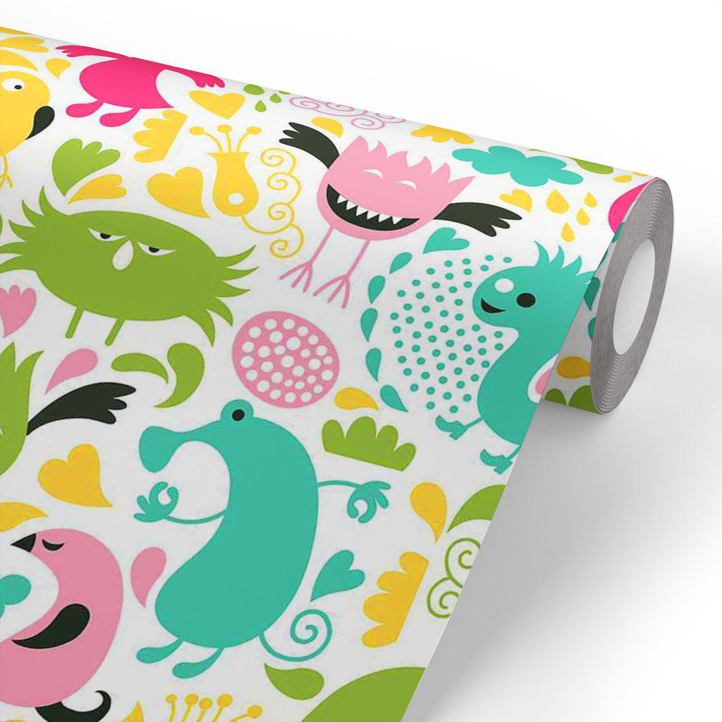 ArtzFolio Monsters Wallpaper Roll | Easy to Install-Wallpapers Peel & Stick-AZHOM14585396WAL_L-Image Code 5007282 Vishnu Image Folio Pvt Ltd, IC 5007282, ArtzFolio, Wallpapers Peel & Stick, Animals, Kids, Digital Art, monsters, wallpaper, roll, easy, to, install, abstract, vinyl, self, adhesive, brick, for, walls, living, room, drawing, large, size, children, sticker, bedroom, pitaara, box, bathroom, textured, big, office, reception, amazonbasics, decorative, home, waterproof, designer, small, peel, stick, 