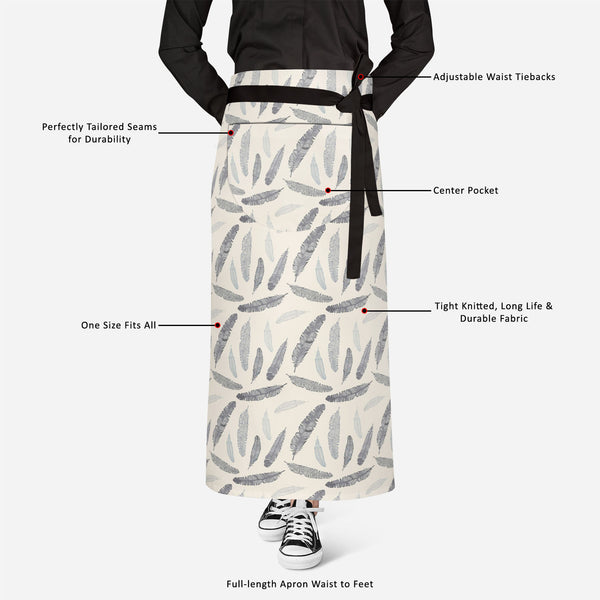 Feathery Apron | Adjustable, Free Size & Waist Tiebacks-Aprons Waist to Knee-APR_WS_FT-IC 5007284 IC 5007284, Ancient, Arrows, Art and Paintings, Birds, Black, Black and White, Calligraphy, Decorative, Drawing, Historical, Illustrations, Medieval, Modern Art, Nature, Patterns, Scenic, Signs, Signs and Symbols, Sketches, Symbols, Vintage, Wildlife, feathery, full-length, apron, satin, fabric, adjustable, waist, tiebacks, feather, pattern, feathers, seamless, bird, wallpaper, literature, muster, background, a