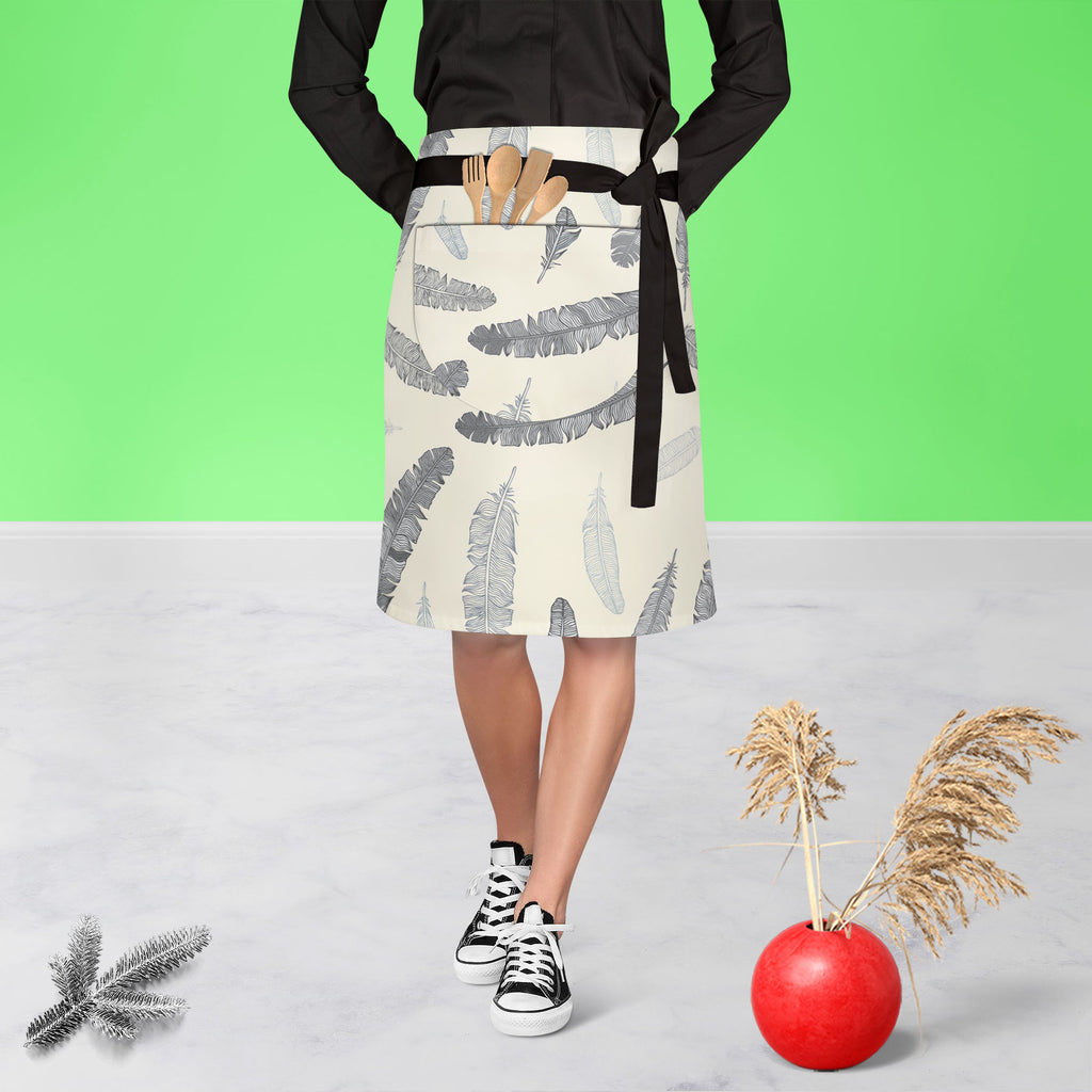 Feathery Apron | Adjustable, Free Size & Waist Tiebacks-Apron Waist to Knee-APR_WS_KN-IC 5007284 IC 5007284, Ancient, Arrows, Art and Paintings, Birds, Black, Black and White, Calligraphy, Decorative, Drawing, Historical, Illustrations, Medieval, Modern Art, Nature, Patterns, Scenic, Signs, Signs and Symbols, Sketches, Symbols, Vintage, Wildlife, feathery, apron, adjustable, free, size, waist, tiebacks, feather, pattern, feathers, seamless, bird, wallpaper, literature, muster, background, art, author, beaut