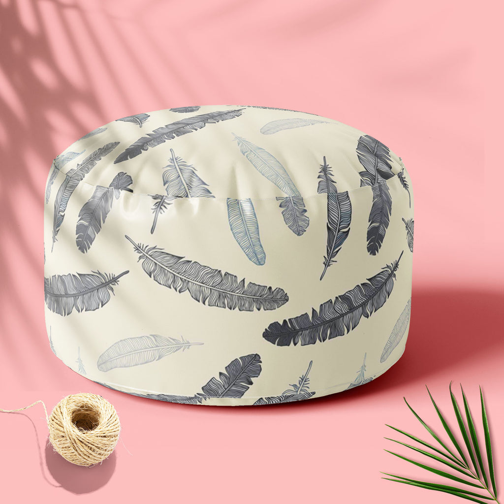 Feathery Footstool Footrest Puffy Pouffe Ottoman Bean Bag | Canvas Fabric-Footstools-FST_CB_BN-IC 5007284 IC 5007284, Ancient, Arrows, Art and Paintings, Birds, Black, Black and White, Calligraphy, Decorative, Drawing, Historical, Illustrations, Medieval, Modern Art, Nature, Patterns, Scenic, Signs, Signs and Symbols, Sketches, Symbols, Vintage, Wildlife, feathery, footstool, footrest, puffy, pouffe, ottoman, bean, bag, canvas, fabric, feather, pattern, feathers, seamless, bird, wallpaper, literature, muste