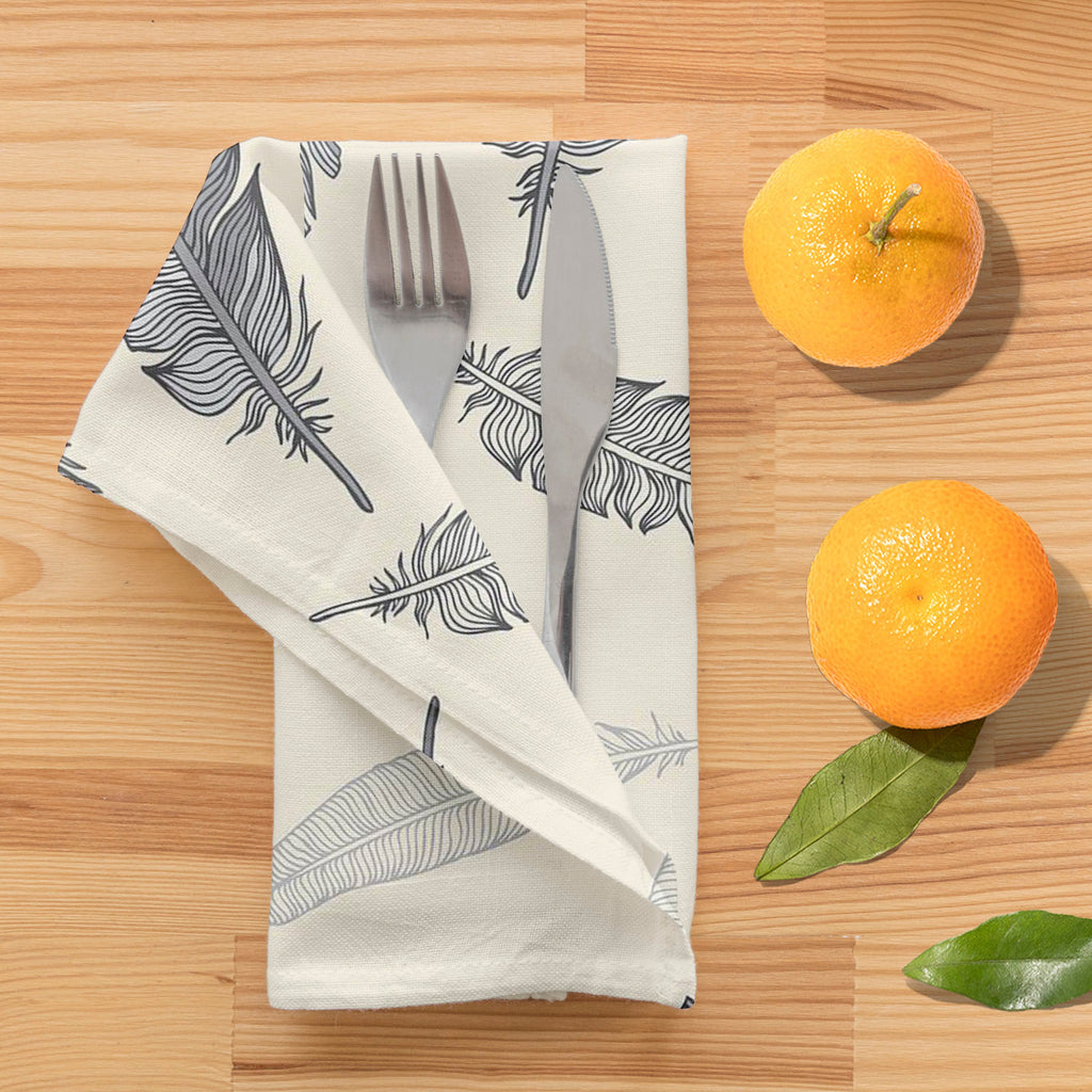 Feathery Table Napkin-Table Napkins-NAP_TB-IC 5007284 IC 5007284, Ancient, Arrows, Art and Paintings, Birds, Black, Black and White, Calligraphy, Decorative, Drawing, Historical, Illustrations, Medieval, Modern Art, Nature, Patterns, Scenic, Signs, Signs and Symbols, Sketches, Symbols, Vintage, Wildlife, feathery, table, napkin, feather, pattern, feathers, seamless, bird, wallpaper, literature, muster, background, art, author, beauty, clip, color, creative, decoration, design, element, dynamic, easy, elegan