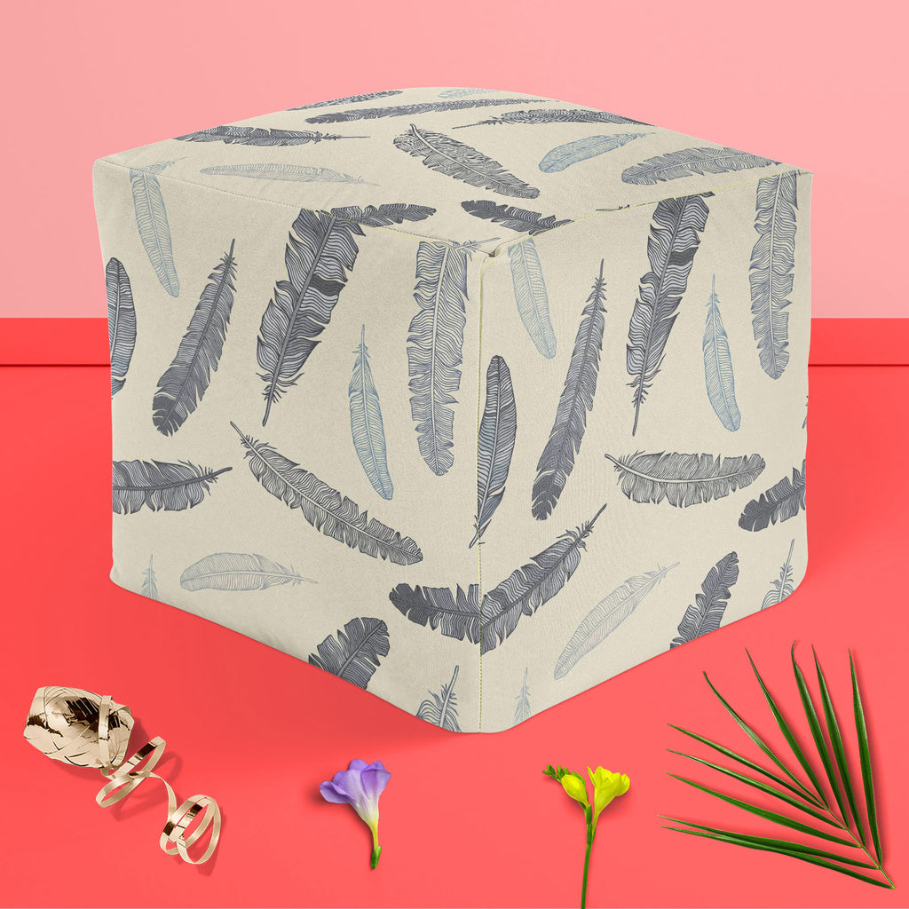 Feathery Footstool Footrest Puffy Pouffe Ottoman Bean Bag | Canvas Fabric-Footstools-FST_CB_BN-IC 5007284 IC 5007284, Ancient, Arrows, Art and Paintings, Birds, Black, Black and White, Calligraphy, Decorative, Drawing, Historical, Illustrations, Medieval, Modern Art, Nature, Patterns, Scenic, Signs, Signs and Symbols, Sketches, Symbols, Vintage, Wildlife, feathery, footstool, footrest, puffy, pouffe, ottoman, bean, bag, canvas, fabric, feather, pattern, feathers, seamless, bird, wallpaper, literature, muste