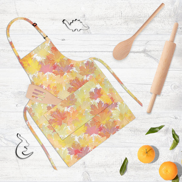 Autumn Leaves D2 Apron | Adjustable, Free Size & Waist Tiebacks-Aprons Neck to Knee-APR_NK_KN-IC 5007285 IC 5007285, Abstract Expressionism, Abstracts, Art and Paintings, Botanical, Decorative, Floral, Flowers, Holidays, Illustrations, Nature, Patterns, Scenic, Seasons, Semi Abstract, Signs, Signs and Symbols, Space, Wooden, autumn, leaves, d2, full-length, neck, to, knee, apron, poly-cotton, fabric, adjustable, buckle, waist, tiebacks, september, abstract, art, backdrop, background, banner, botany, branch,