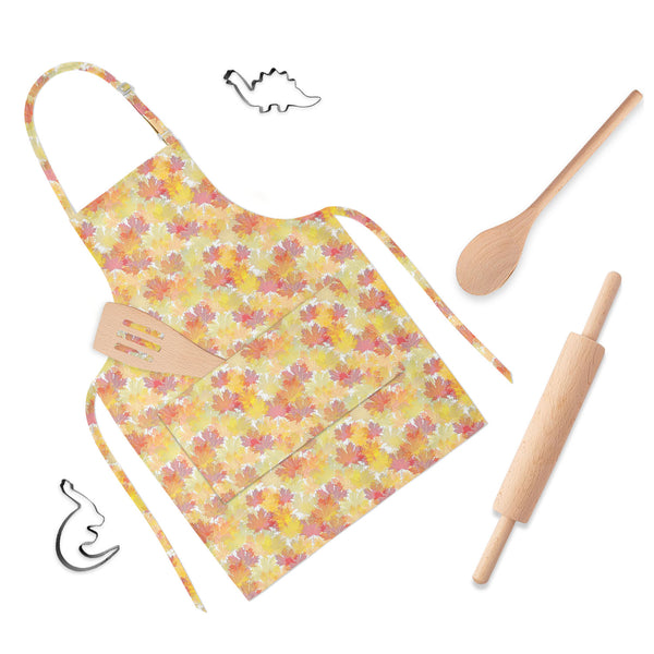 Autumn Leaves Apron | Adjustable, Free Size & Waist Tiebacks-Aprons Neck to Knee-APR_NK_KN-IC 5007285 IC 5007285, Abstract Expressionism, Abstracts, Art and Paintings, Botanical, Decorative, Floral, Flowers, Holidays, Illustrations, Nature, Patterns, Scenic, Seasons, Semi Abstract, Signs, Signs and Symbols, Space, Wooden, autumn, leaves, full-length, apron, poly-cotton, fabric, adjustable, neck, buckle, waist, tiebacks, september, abstract, art, backdrop, background, banner, botany, branch, bright, card, co