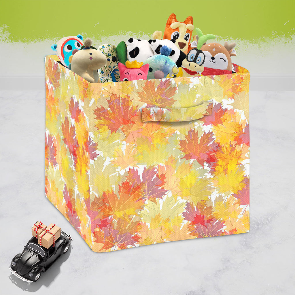 Autumn Leaves D2 Foldable Open Storage Bin | Organizer Box, Toy Basket, Shelf Box, Laundry Bag | Canvas Fabric-Storage Bins-STR_BI_CB-IC 5007285 IC 5007285, Abstract Expressionism, Abstracts, Art and Paintings, Botanical, Decorative, Floral, Flowers, Holidays, Illustrations, Nature, Patterns, Scenic, Seasons, Semi Abstract, Signs, Signs and Symbols, Space, Wooden, autumn, leaves, d2, foldable, open, storage, bin, organizer, box, toy, basket, shelf, laundry, bag, canvas, fabric, september, abstract, art, bac