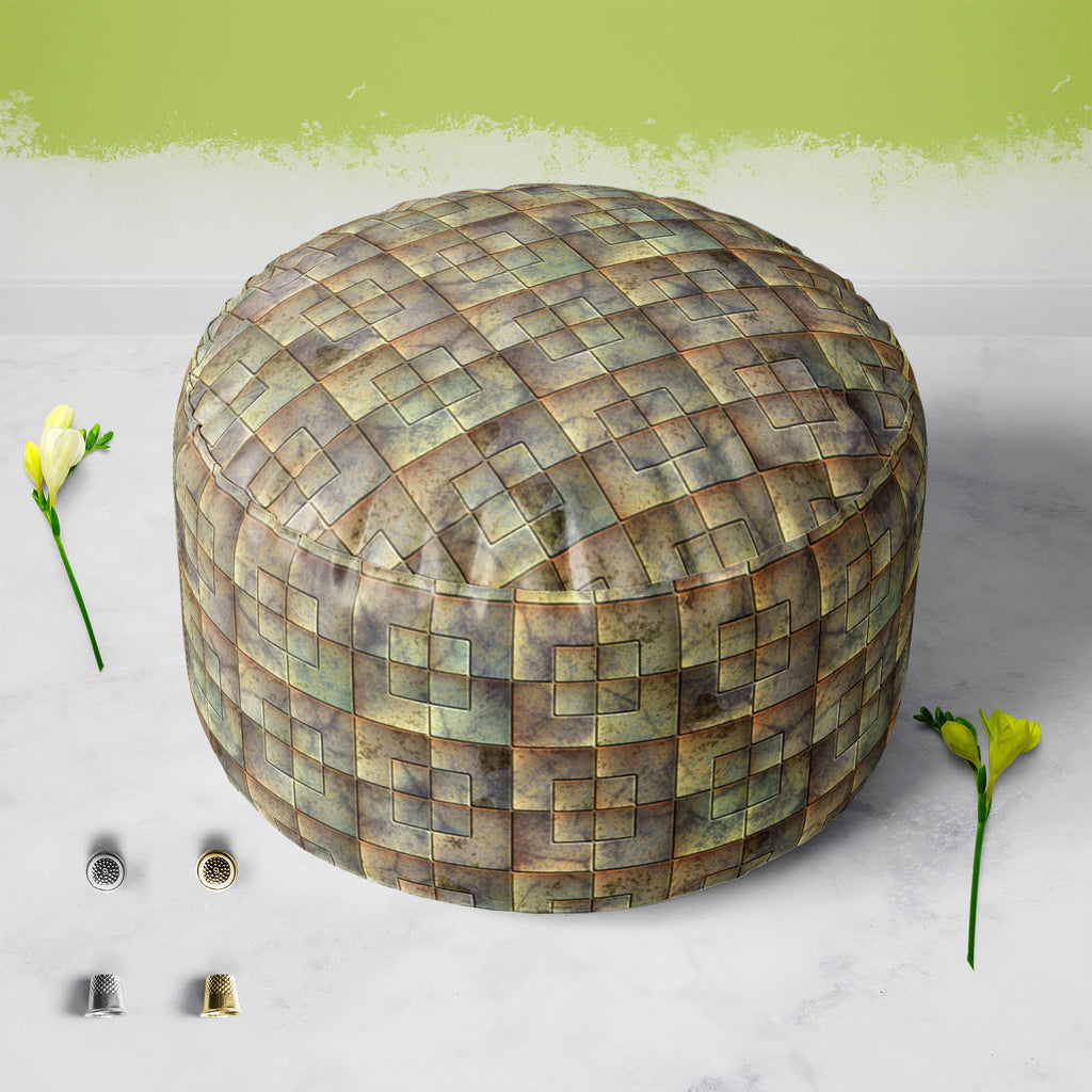 Tiled Art D2 Footstool Footrest Puffy Pouffe Ottoman Bean Bag | Canvas Fabric-Footstools-FST_CB_BN-IC 5007286 IC 5007286, Modern Art, Patterns, Signs, Signs and Symbols, Metallic, tiled, art, d2, footstool, footrest, puffy, pouffe, ottoman, bean, bag, canvas, fabric, alloy, aluminium, aluminum, background, blank, bright, brushed, design, durable, empty, floor, grey, grunge, hard, heavy, highlight, industrial, industry, iron, lines, material, metal, modern, new, old, plate, polished, reflection, reflective, 