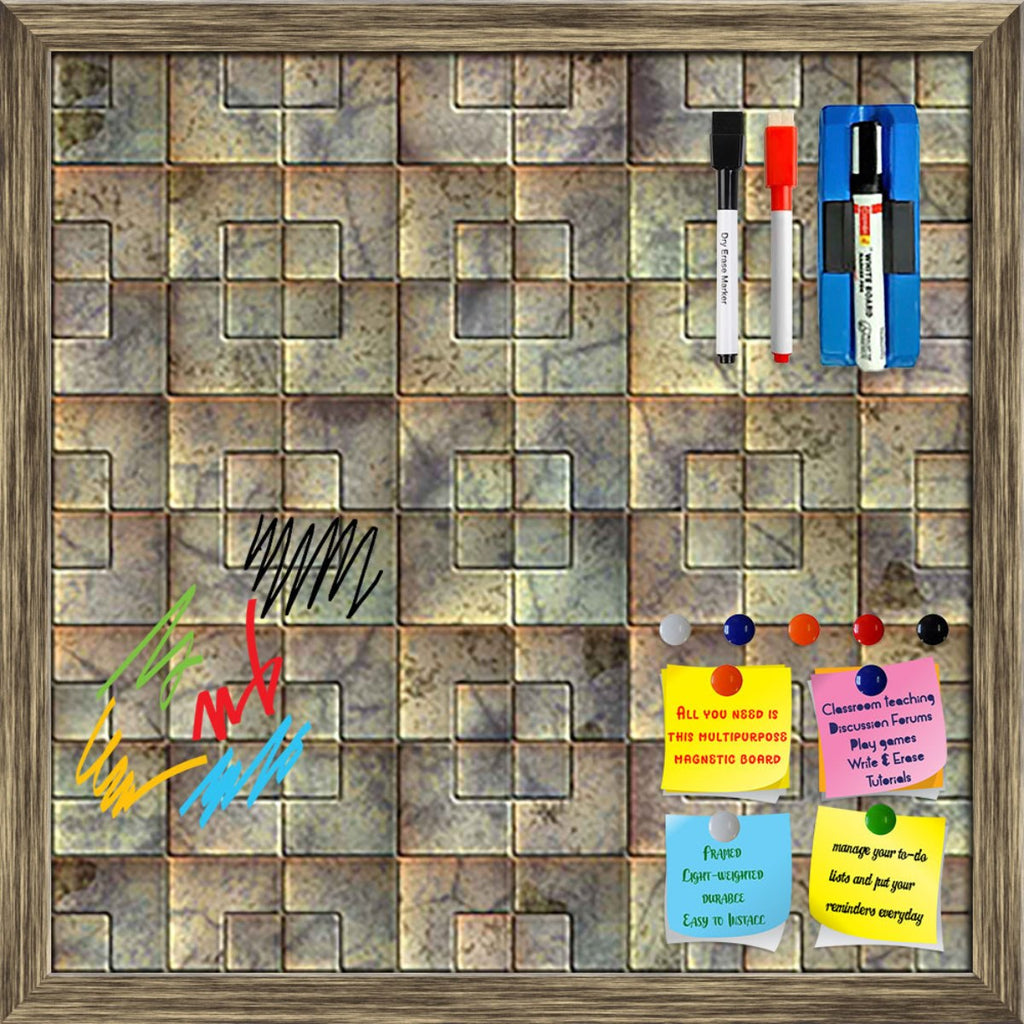 Tiled Art Framed Magnetic Dry Erase Board | Combo with Magnet Buttons & Markers-Magnetic Boards Framed-MGB_FR-IC 5007286 IC 5007286, Modern Art, Patterns, Signs, Signs and Symbols, Metallic, tiled, art, framed, magnetic, dry, erase, board, printed, whiteboard, with, 4, magnets, 2, markers, 1, duster, alloy, aluminium, aluminum, background, blank, bright, brushed, design, durable, empty, floor, grey, grunge, hard, heavy, highlight, industrial, industry, iron, lines, material, metal, modern, new, old, plate, 