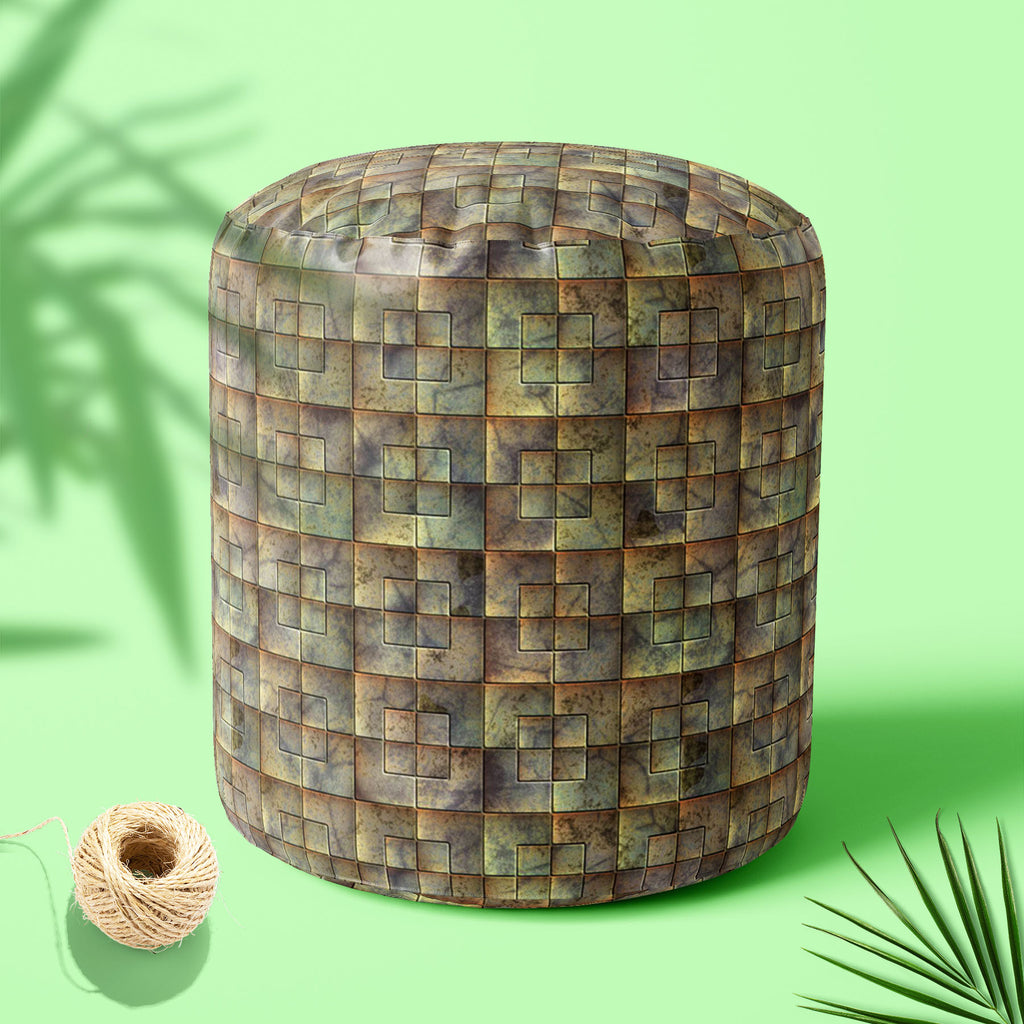Tiled Art D2 Footstool Footrest Puffy Pouffe Ottoman Bean Bag | Canvas Fabric-Footstools-FST_CB_BN-IC 5007286 IC 5007286, Modern Art, Patterns, Signs, Signs and Symbols, Metallic, tiled, art, d2, footstool, footrest, puffy, pouffe, ottoman, bean, bag, canvas, fabric, alloy, aluminium, aluminum, background, blank, bright, brushed, design, durable, empty, floor, grey, grunge, hard, heavy, highlight, industrial, industry, iron, lines, material, metal, modern, new, old, plate, polished, reflection, reflective, 