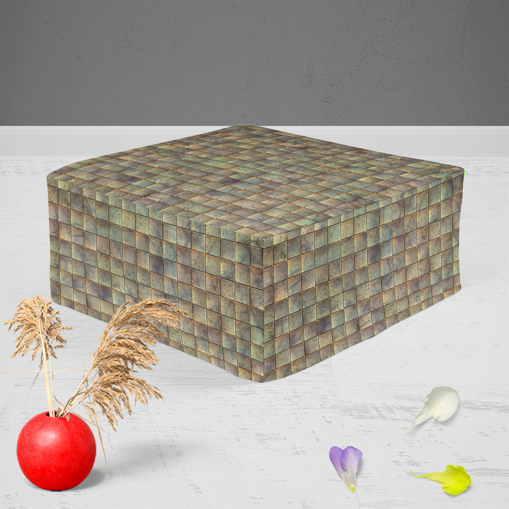 Tiled Art D3 Footstool Footrest Puffy Pouffe Ottoman Bean Bag | Canvas Fabric-Footstools-FST_CB_BN-IC 5007287 IC 5007287, Modern Art, Patterns, Signs, Signs and Symbols, Metallic, tiled, art, d3, footstool, footrest, puffy, pouffe, ottoman, bean, bag, canvas, fabric, alloy, aluminium, aluminum, background, blank, bright, brushed, design, durable, empty, floor, grey, grunge, hard, heavy, highlight, industrial, industry, iron, lines, material, metal, modern, new, old, plate, polished, reflection, reflective, 