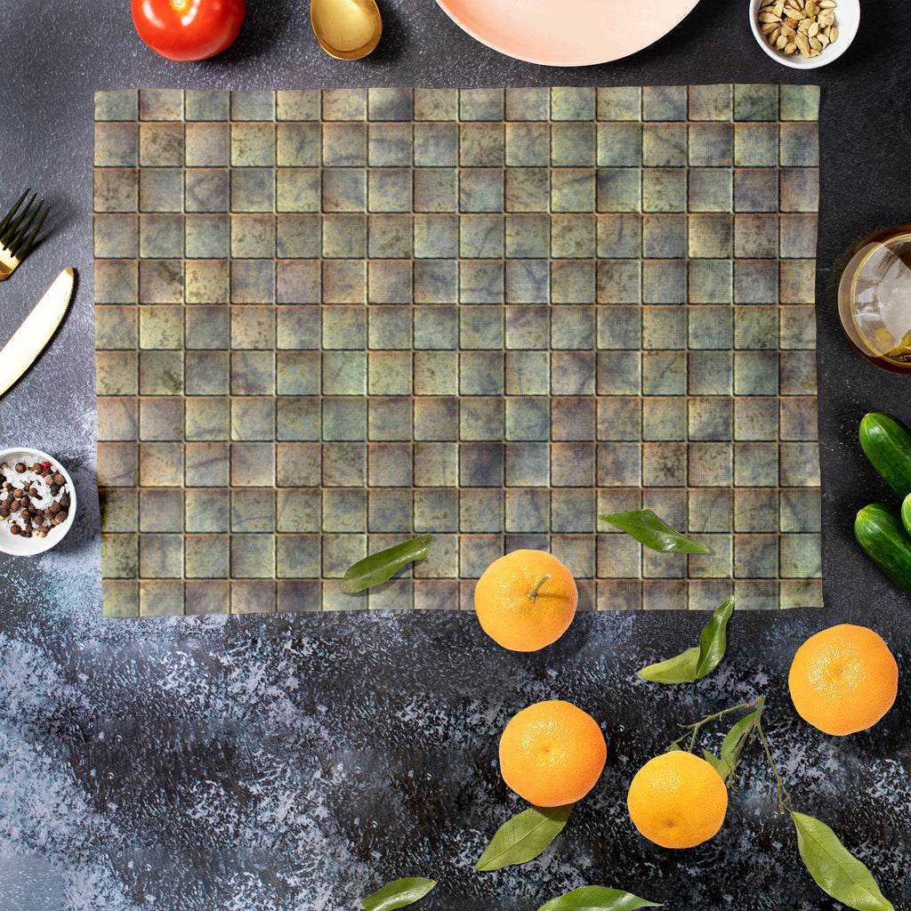Tiled Art D3 Table Mat Placemat-Table Place Mats Fabric-MAT_TB-IC 5007287 IC 5007287, Modern Art, Patterns, Signs, Signs and Symbols, Metallic, tiled, art, d3, table, mat, placemat, alloy, aluminium, aluminum, background, blank, bright, brushed, design, durable, empty, floor, grey, grunge, hard, heavy, highlight, industrial, industry, iron, lines, material, metal, modern, new, old, plate, polished, reflection, reflective, rough, seamless, sheet, shiny, smooth, stainless, steel, strong, style, surface, textu