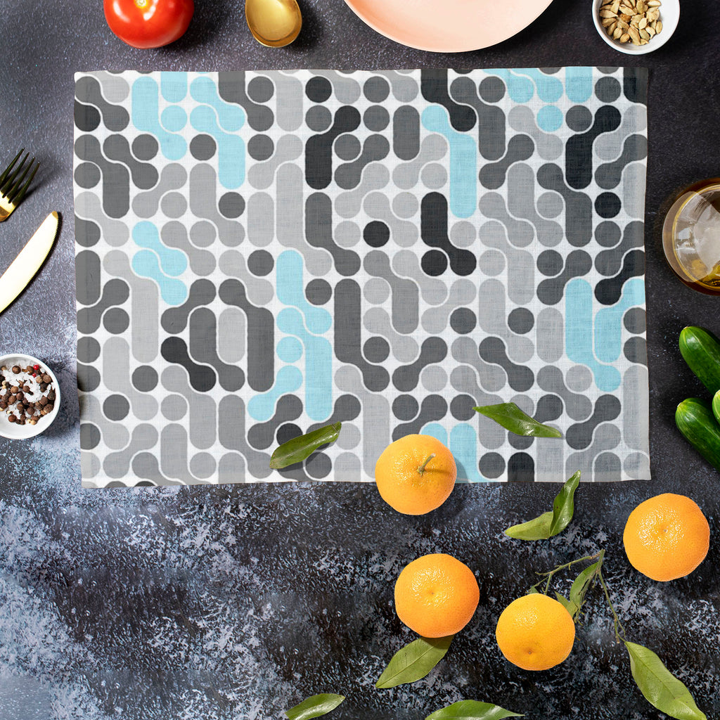 Abstract Geometric D2 Table Mat Placemat - Table Place Mats Fabric - ArtzFolio.com