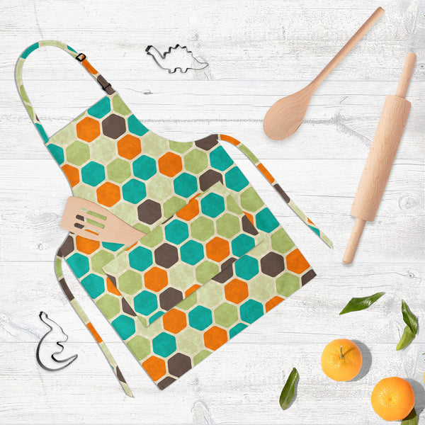 Retro Style D2 Apron | Adjustable, Free Size & Waist Tiebacks-Aprons Neck to Knee-APR_NK_KN-IC 5007289 IC 5007289, Abstract Expressionism, Abstracts, Ancient, Art and Paintings, Books, Circle, Decorative, Digital, Digital Art, Fashion, Geometric, Geometric Abstraction, Graphic, Historical, Illustrations, Medieval, Modern Art, Patterns, Retro, Semi Abstract, Signs, Signs and Symbols, Urban, Vintage, style, d2, full-length, neck, to, knee, apron, poly-cotton, fabric, adjustable, buckle, waist, tiebacks, abstr