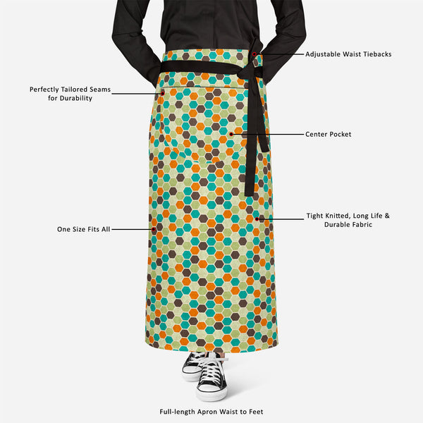 Retro Style Apron | Adjustable, Free Size & Waist Tiebacks-Aprons Waist to Knee-APR_WS_FT-IC 5007289 IC 5007289, Abstract Expressionism, Abstracts, Ancient, Art and Paintings, Books, Circle, Decorative, Digital, Digital Art, Fashion, Geometric, Geometric Abstraction, Graphic, Historical, Illustrations, Medieval, Modern Art, Patterns, Retro, Semi Abstract, Signs, Signs and Symbols, Urban, Vintage, style, full-length, apron, satin, fabric, adjustable, waist, tiebacks, abstract, art, backdrop, background, colo