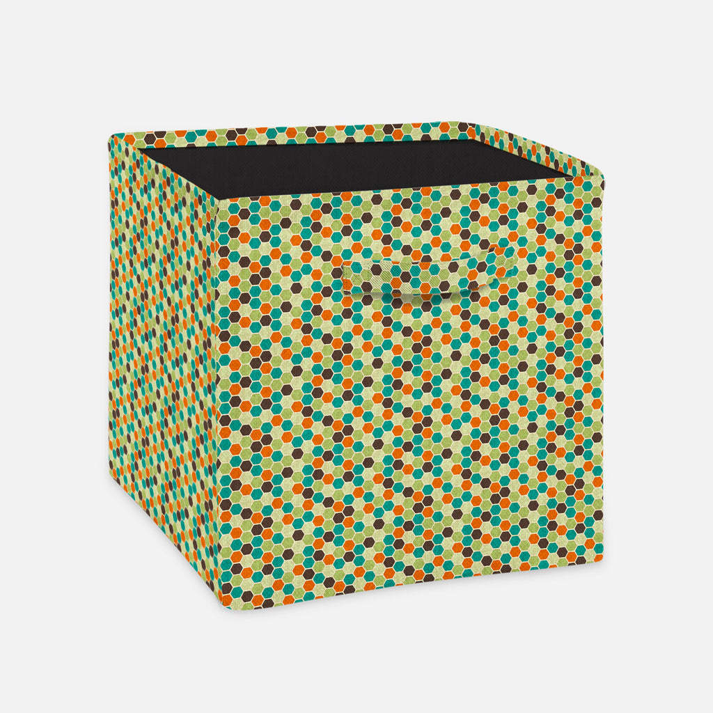 Retro Style Foldable Open Storage Bin | Organizer Box, Toy Basket, Shelf Box, Laundry Bag | Canvas Fabric-Storage Bins-STR_BI_CB-IC 5007289 IC 5007289, Abstract Expressionism, Abstracts, Ancient, Art and Paintings, Books, Circle, Decorative, Digital, Digital Art, Fashion, Geometric, Geometric Abstraction, Graphic, Historical, Illustrations, Medieval, Modern Art, Patterns, Retro, Semi Abstract, Signs, Signs and Symbols, Urban, Vintage, style, foldable, open, storage, bin, organizer, box, toy, basket, shelf, 