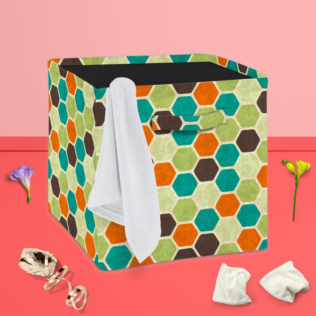 Retro Style D2 Foldable Open Storage Bin | Organizer Box, Toy Basket, Shelf Box, Laundry Bag | Canvas Fabric-Storage Bins-STR_BI_CB-IC 5007289 IC 5007289, Abstract Expressionism, Abstracts, Ancient, Art and Paintings, Books, Circle, Decorative, Digital, Digital Art, Fashion, Geometric, Geometric Abstraction, Graphic, Historical, Illustrations, Medieval, Modern Art, Patterns, Retro, Semi Abstract, Signs, Signs and Symbols, Urban, Vintage, style, d2, foldable, open, storage, bin, organizer, box, toy, basket, 