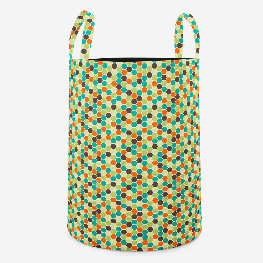 Retro Style Foldable Open Storage Bin | Organizer Box, Toy Basket, Shelf Box, Laundry Bag | Canvas Fabric-Storage Bins-STR_BI_RD-IC 5007289 IC 5007289, Abstract Expressionism, Abstracts, Ancient, Art and Paintings, Books, Circle, Decorative, Digital, Digital Art, Fashion, Geometric, Geometric Abstraction, Graphic, Historical, Illustrations, Medieval, Modern Art, Patterns, Retro, Semi Abstract, Signs, Signs and Symbols, Urban, Vintage, style, foldable, open, storage, bin, organizer, box, toy, basket, shelf, 