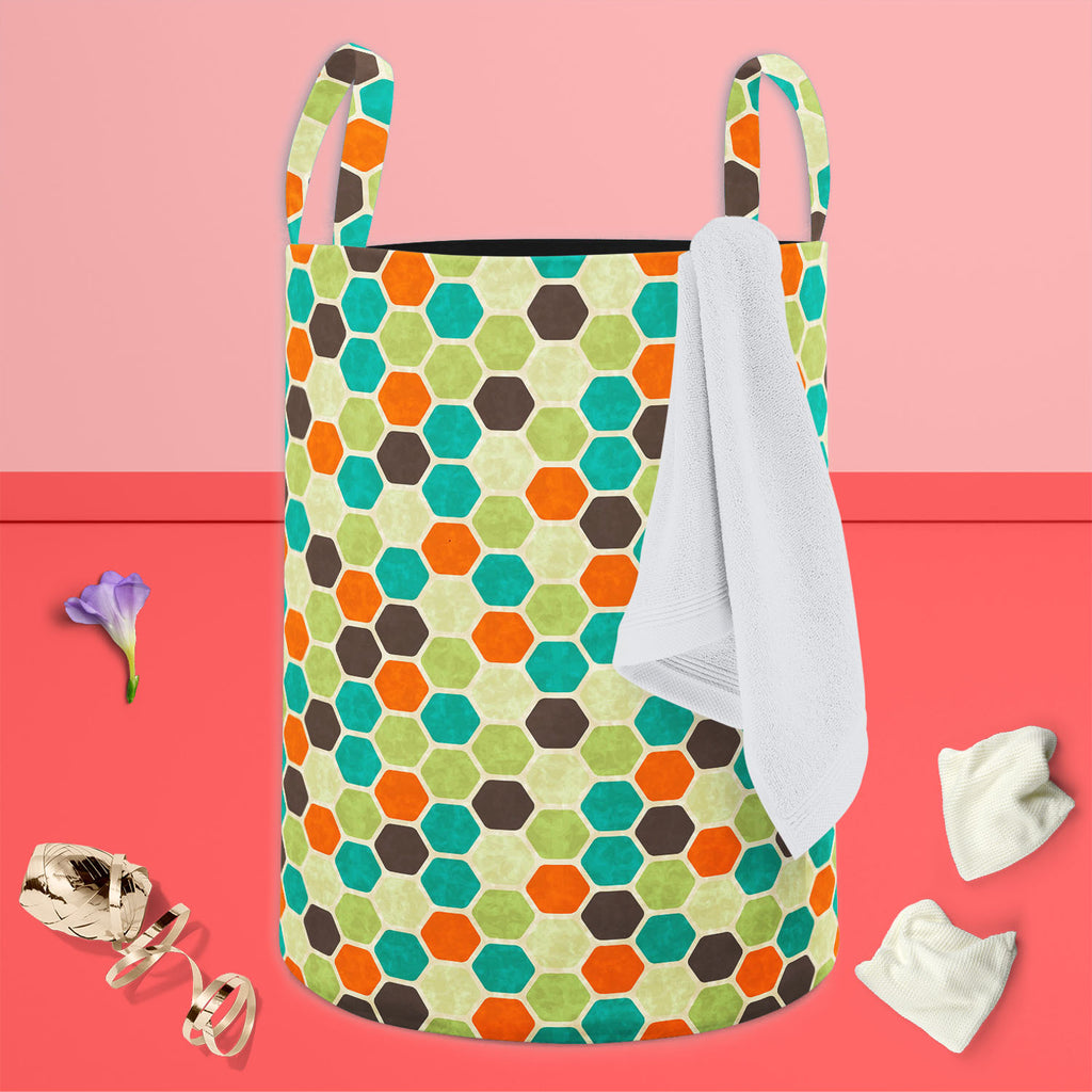 Retro Style D2 Foldable Open Storage Bin | Organizer Box, Toy Basket, Shelf Box, Laundry Bag | Canvas Fabric-Storage Bins-STR_BI_CB-IC 5007289 IC 5007289, Abstract Expressionism, Abstracts, Ancient, Art and Paintings, Books, Circle, Decorative, Digital, Digital Art, Fashion, Geometric, Geometric Abstraction, Graphic, Historical, Illustrations, Medieval, Modern Art, Patterns, Retro, Semi Abstract, Signs, Signs and Symbols, Urban, Vintage, style, d2, foldable, open, storage, bin, organizer, box, toy, basket, 