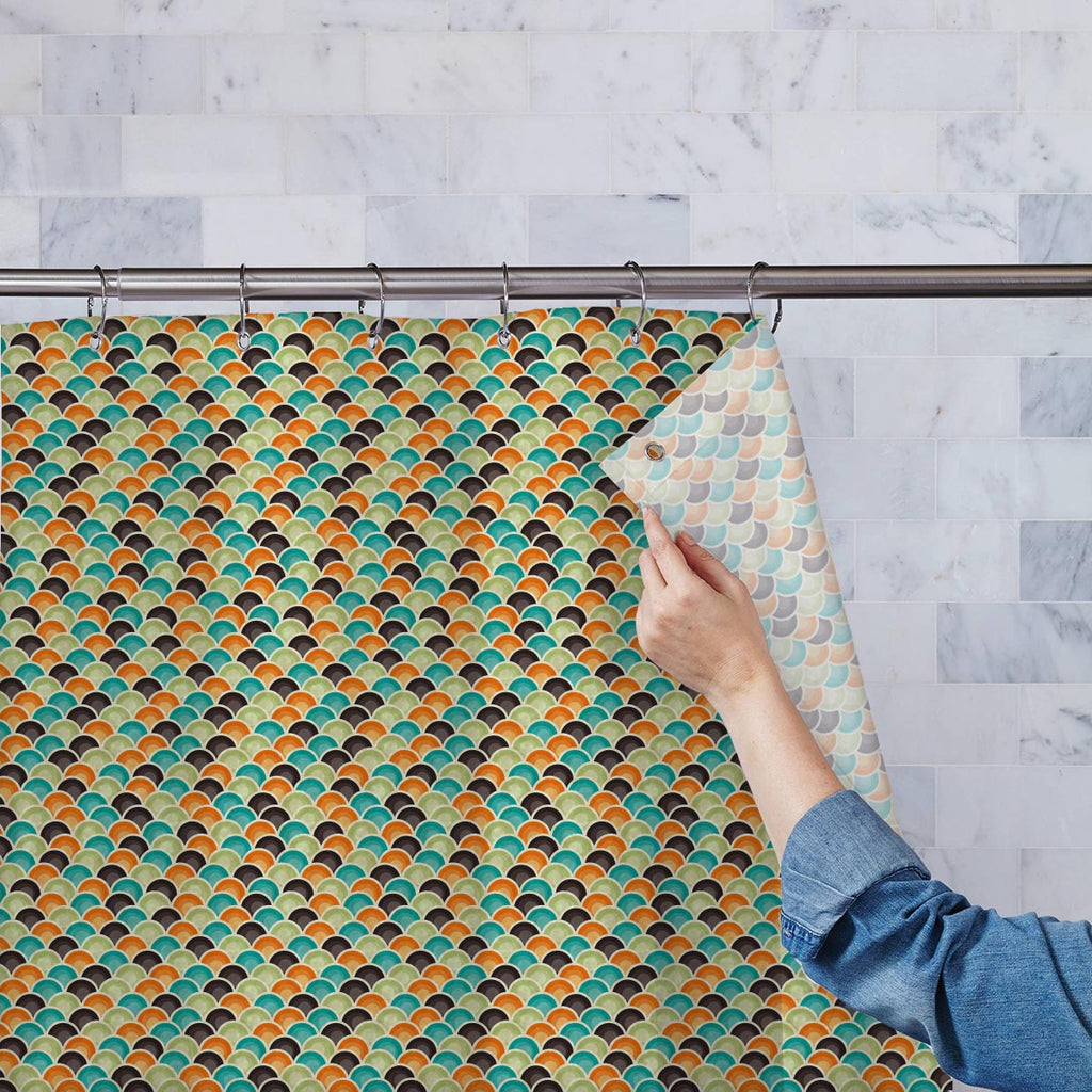 Retro Style Washable Waterproof Shower Curtain-Shower Curtains-CUR_SH-IC 5007290 IC 5007290, Abstract Expressionism, Abstracts, Ancient, Art and Paintings, Books, Circle, Decorative, Digital, Digital Art, Fashion, Geometric, Geometric Abstraction, Graphic, Historical, Illustrations, Medieval, Modern Art, Patterns, Retro, Semi Abstract, Signs, Signs and Symbols, Urban, Vintage, style, washable, waterproof, shower, curtain, wallpaper, interior, design, abstract, art, backdrop, background, color, colorful, cov