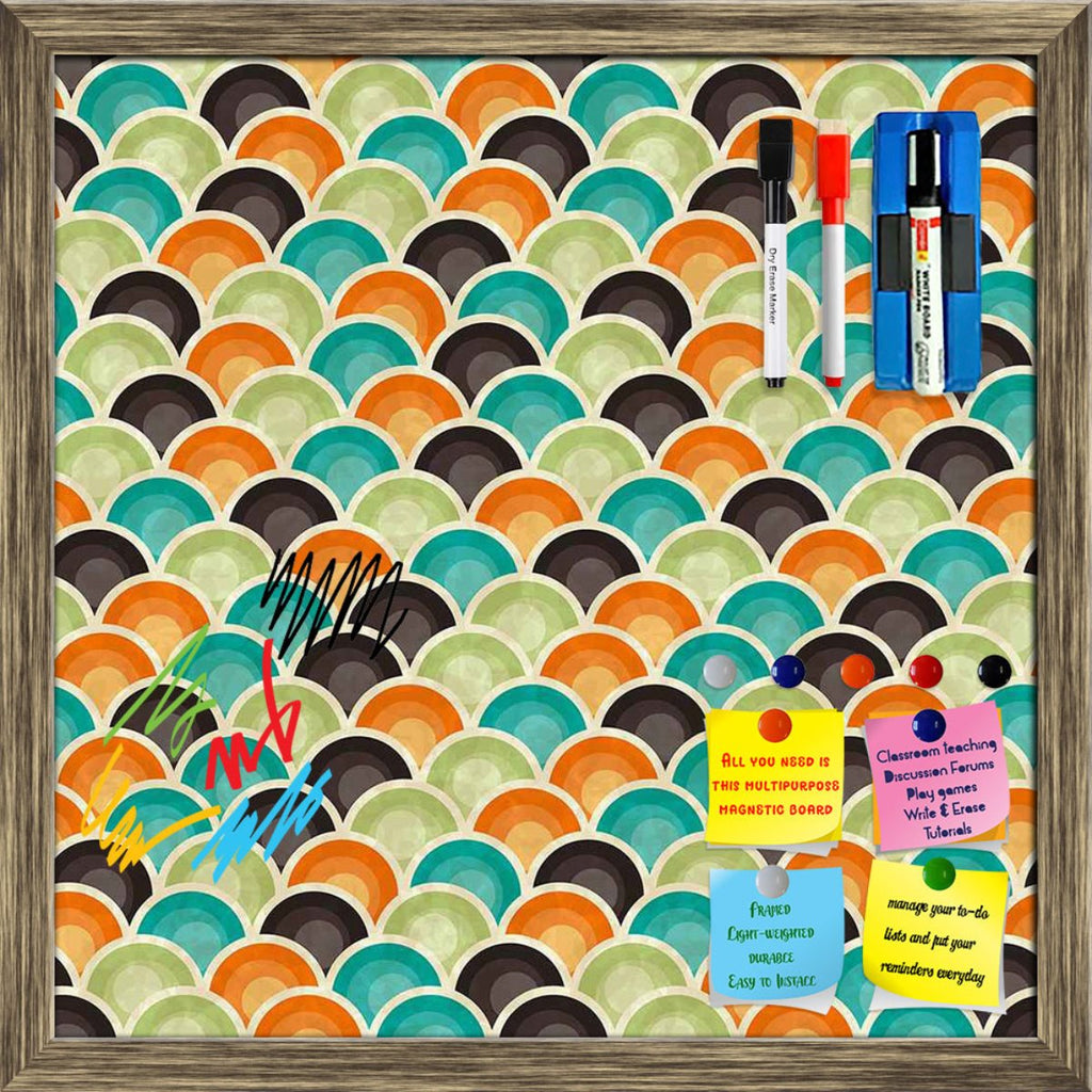 Retro Style Framed Magnetic Dry Erase Board | Combo with Magnet Buttons & Markers-Magnetic Boards Framed-MGB_FR-IC 5007290 IC 5007290, Abstract Expressionism, Abstracts, Ancient, Art and Paintings, Books, Circle, Decorative, Digital, Digital Art, Fashion, Geometric, Geometric Abstraction, Graphic, Historical, Illustrations, Medieval, Modern Art, Patterns, Retro, Semi Abstract, Signs, Signs and Symbols, Urban, Vintage, style, framed, magnetic, dry, erase, board, printed, whiteboard, with, 4, magnets, 2, mark