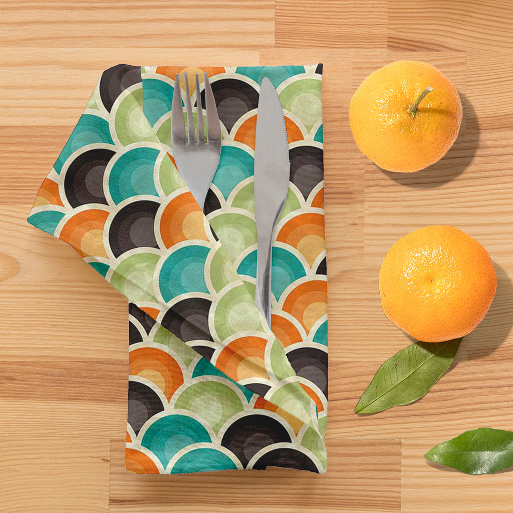 Retro Style D3 Table Napkin-Table Napkins-NAP_TB-IC 5007290 IC 5007290, Abstract Expressionism, Abstracts, Ancient, Art and Paintings, Books, Circle, Decorative, Digital, Digital Art, Fashion, Geometric, Geometric Abstraction, Graphic, Historical, Illustrations, Medieval, Modern Art, Patterns, Retro, Semi Abstract, Signs, Signs and Symbols, Urban, Vintage, style, d3, table, napkin, wallpaper, interior, design, abstract, art, backdrop, background, color, colorful, cover, creative, decor, decoration, element,